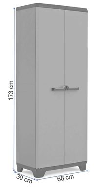 Многофункциональный высокий шкаф пластиковый Keter Stilo High Cabinet 003239 Kis