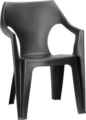 Садовий пластиковий  стілець  Keter Dante Low Dlack 207063 графіт