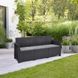 Диван для саду та тераси Keter Elodie 3 seat sofa 255771 графіт