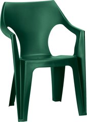 Садовий пластиковий  стілець Keter Dante Low Dlack 171548 зелений