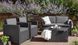 Набор пластиковой садовой мебели Keter Monaco Set 216779 графит