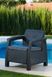 Комплект садових крісел Keter Corfu Duo Set 258976 графіт