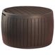 Садовый ящик - стол Keter Circa Wood Storage Box 140L для хранения коричневый 230405