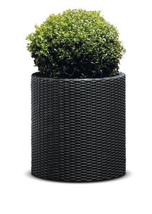 Горщик для квітів Keter Medium Cylinder Planter 229123 антрацит