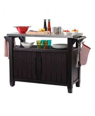 Садовый барный стол для барбекю Keter Unity XL 207л. стол для гриля 230409 коричневый