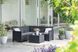 Набір пластикових садових меблів (кутовий диван + столик) Emma 5 Corner 249595 графіт