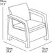 Садовое пластиковое кресло Keter Corfu Chair 242910 коричневый