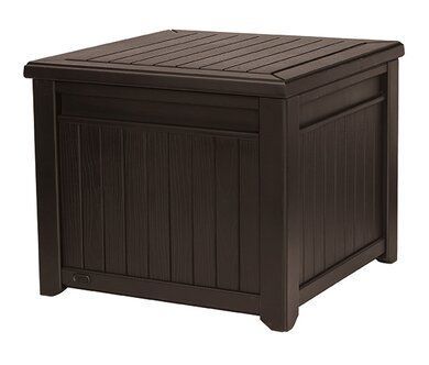 Садовый ящик - стол Keter Cube Wood коричневый 237777