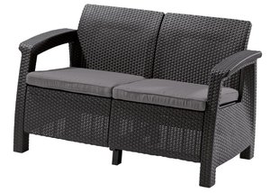 Диван садовий Keter Corfu II Love Seat 258973 графіт