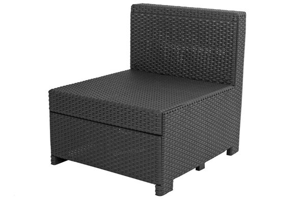 Модульное садовое кресло без подлокотников Keter Provence Single Set 250396 графит