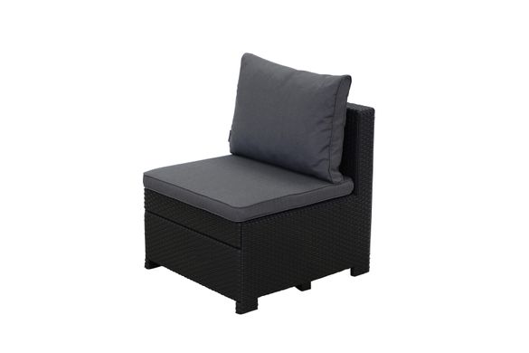 Модульне садове крісло без підлокітників Keter Provence Single Set 250396 графіт