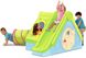 Детский игровой домик Keter Funtivity Playhouse 223317 голубой - салатовый с горкой
