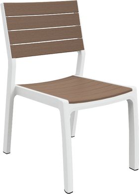 Садовий стілець Keter Harmony 230685 білий/капучино пластиковий для саду