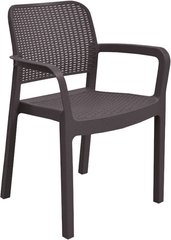 Садовый стул KETER Samanna 216923 коричневый пластиковый для сада