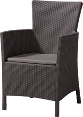 Садовое пластиковое кресло для сада Keter Iowa коричневый 215520