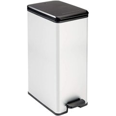 Вместительный контейнер для мусора Curver Slim Bin 40 L 213298 серый