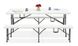 Набор для кейтеринга стол + 2 лавки 001802 белый
