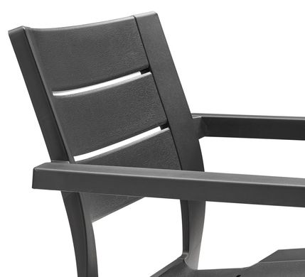 Садовий пластиковий стілець Julie Dining Chair 246188 графіт