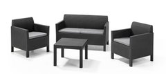 Комплект меблів Keter Orlando Set WIith Small Table 226515 графіт