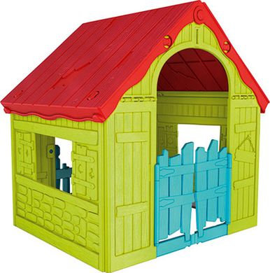 Дитячий ігровий вуличний будиночок Keter Foldable Play House 228445 світло зелений