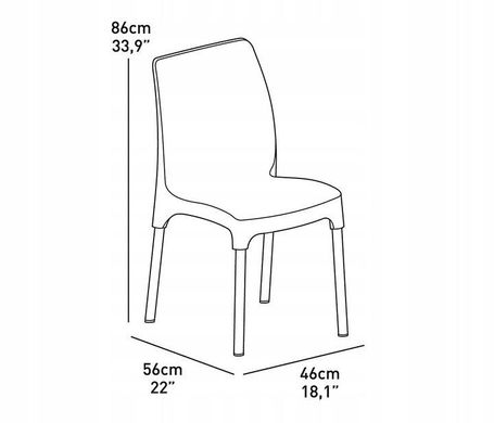 Набір пластикових садових меблів Keter Chelsea Set  230681 (2 крісла + столик) колір графіт