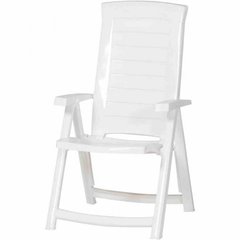 Садовий пластиковий стілець Keter Aruba 140256 білий