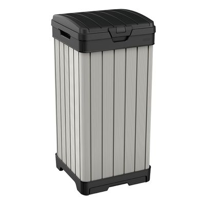 Вместительный контейнер для мусора Keter Rockford 125L 236996 серый