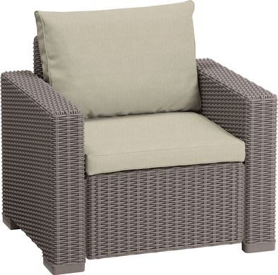 Комплект садовых кресел Keter California Chair (2x) 231560 капучино 252898