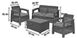 Набор пластиковой садовой мебели Keter Corfu II Box Set 258979 графит
