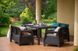 Комплект пластиковой садовой мебели Keter Bahamas Fiesta 258938 коричневый