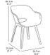 Садовый пластиковый стул Keter Akola белый 238358
