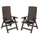 Пластиковые стулья Keter Montreal 228103 коричневые (цена за 2шт. в уп.)