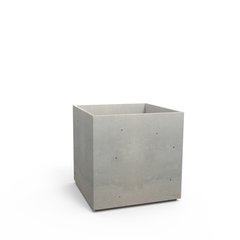 Горщик для квітів пластиковий Keter Beton Cube 13 см 248612 сірий