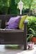 Диван для саду і тераси Keter Corfu Love Seat Max 258947 коричневий