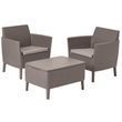Набір пластикових меблів для тераси Keter Salemo balcony Set 253202 капучино