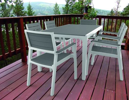 Стол для сада Keter Harmony Table 236051 белый/серый