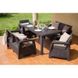 Комплект пластиковой садовой мебели Keter Corfu Fiesta Set 223230 коричневый 258945