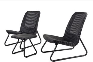 Набір пластикових садових меблів Keter Rio Patio Set 211429 графіт