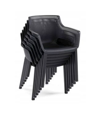 Садовий пластиковий стілець Keter Eva 247234 графіт