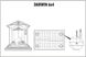 Садовый пластиковый домик Keter Darwin 6x4 (190см х 121см) 249363 серый
