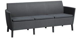 Диван трьохмісний для саду і тераси Keter Salemo 3 seater sofa 244100 графіт