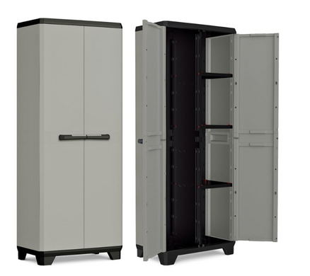 Многофункциональный шкаф пластиковый Keter/Kis Planet Multipurpose Cabinet висока 246639 серый