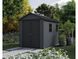 Садовый пластиковый домик Keter Newton Plus 9 x 7,5 (230см х 287см) серый 259109