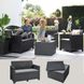 Комплект пластикових садових меблів Keter Emma 3 Seater Sofa Set 246145 графіт