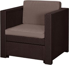 Пластиковое кресло для сада Keter Provence armchair 234190 коричневый