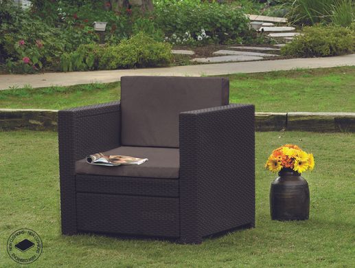 Пластиковое кресло для сада Keter Provence armchair 234190 коричневый