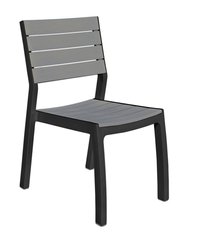 Садовый стул Keter Harmony 255247 графит/серый пластиковый для сада
