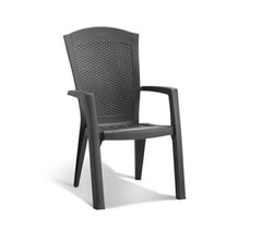 Садовий стілець Minnesota Keter 213717 графіт з пластику для вулиці