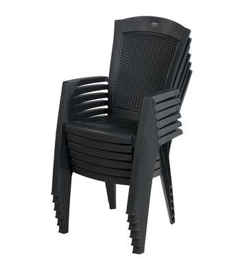 Садовий стілець Minnesota Keter 213717 графіт з пластику для вулиці