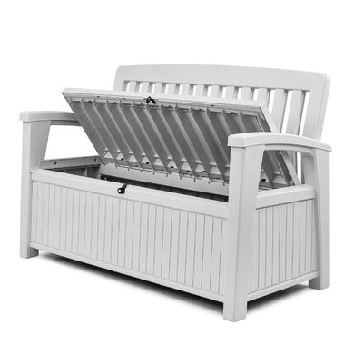 Скамейка-ящик для хранения Keter Patio Storage Bench белый 253818